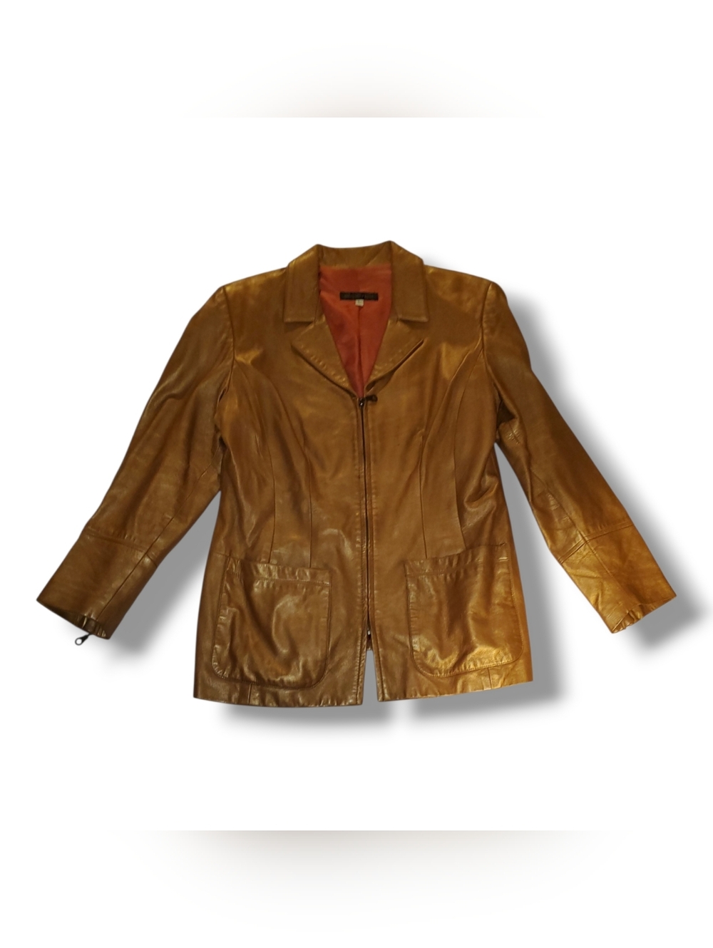 Women's Tan Leather Jacket